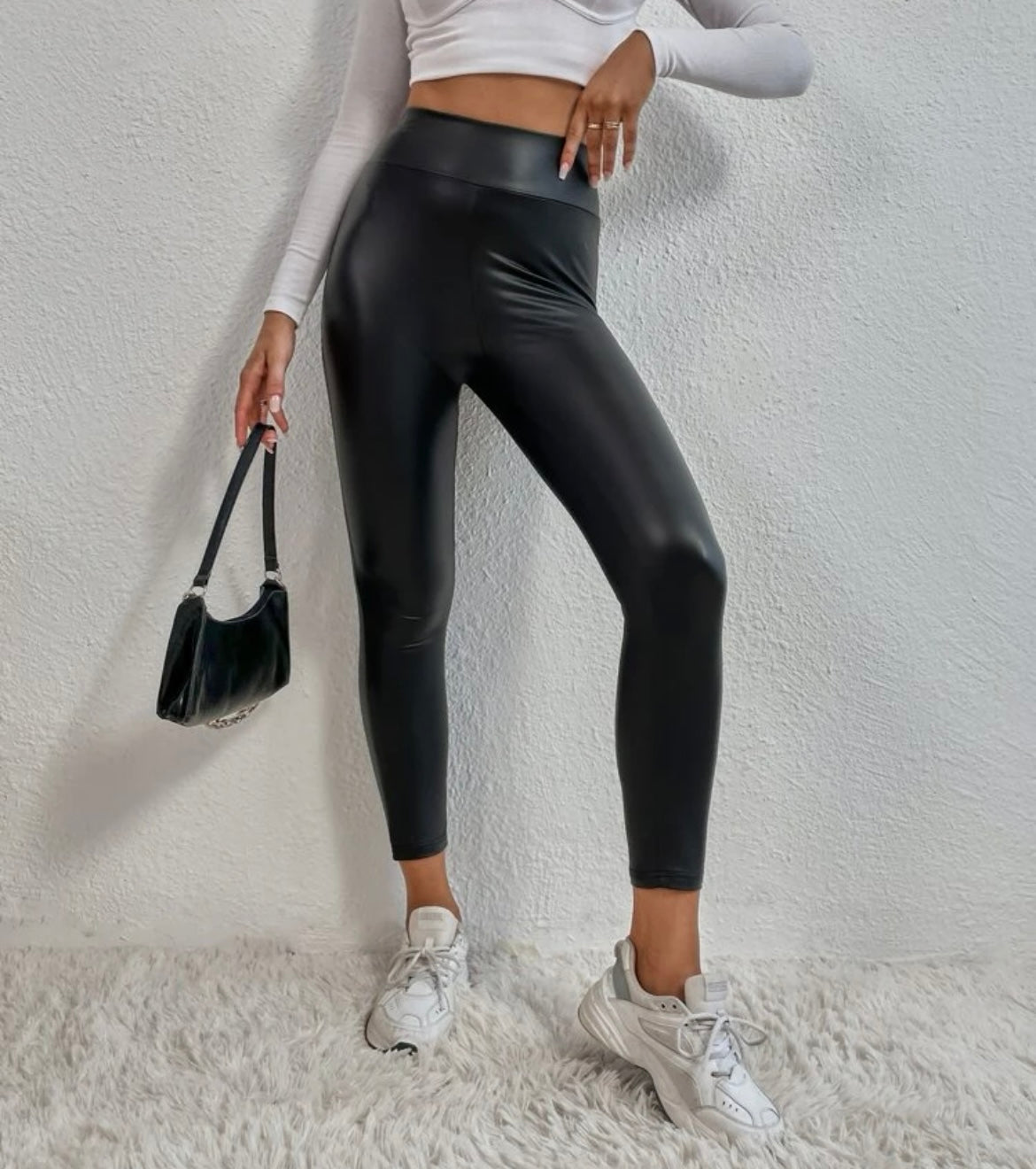 High Waist Black Leather Leggings For Women Perfect For Nightclubs,  Parties, And Casual Wear Fashionable Push Up Design Warm PU Angular  Material Table Style 211117 From Kong01, $12.66