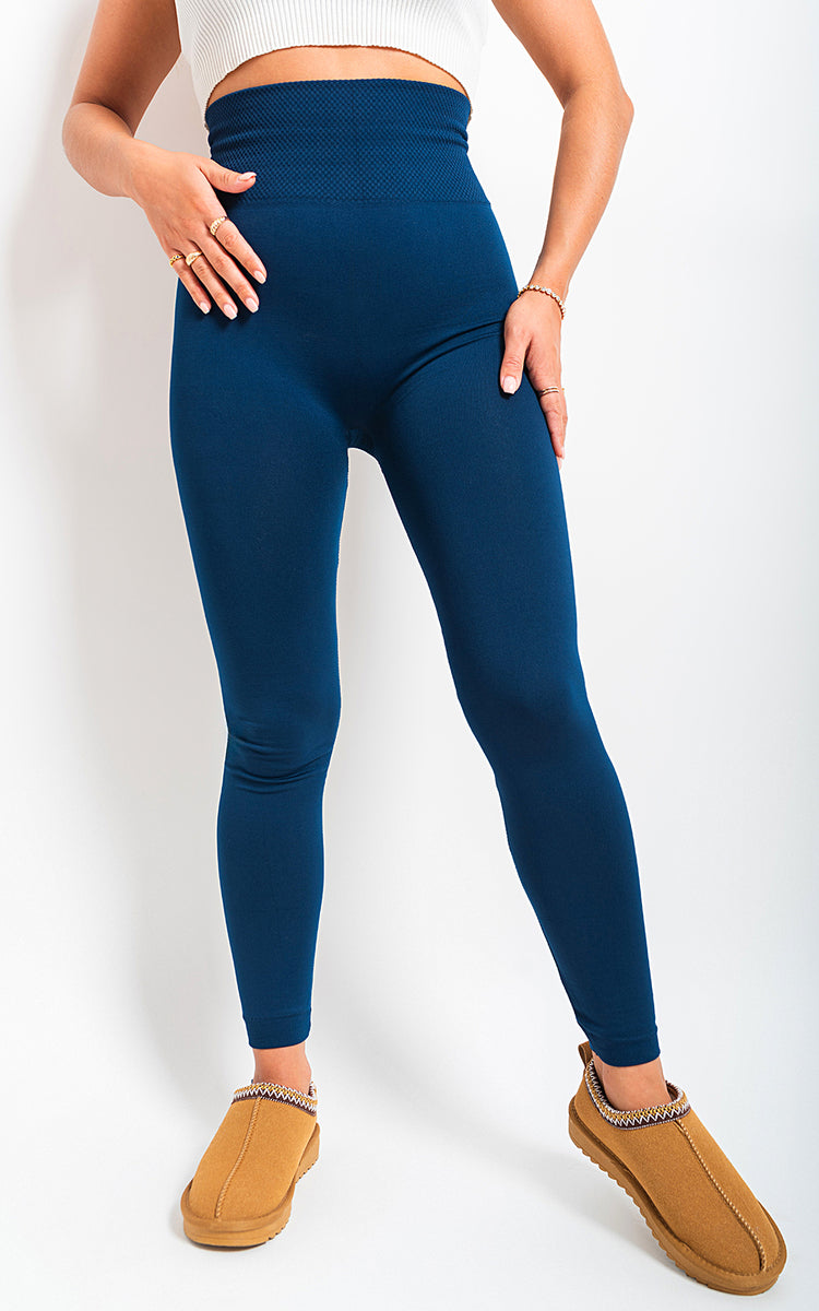 High Waist Tummy Compression Slimming Leggings (Curve Sizes Available)