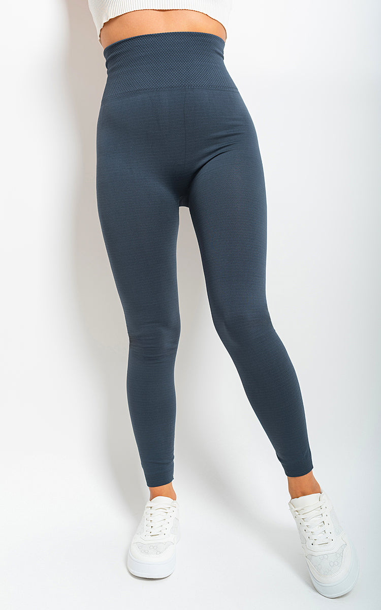 High Waist Tummy Compression Slimming Leggings (Curve Sizes Available)