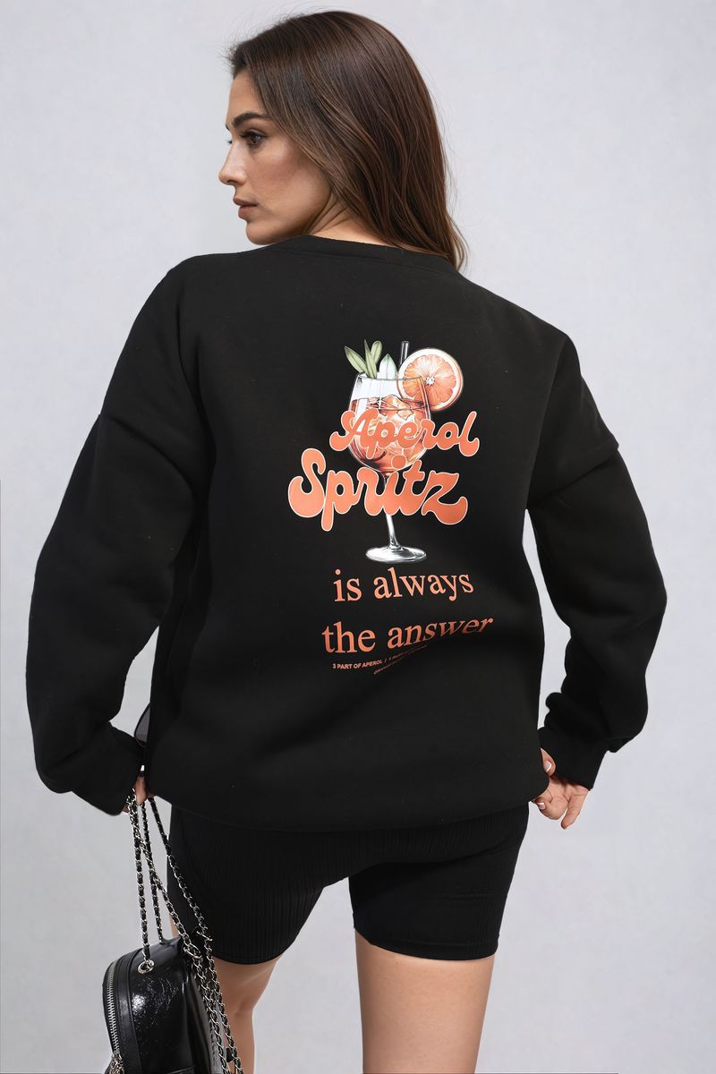 Aperol Spritz Cocktail Graphic Knitted Jumper