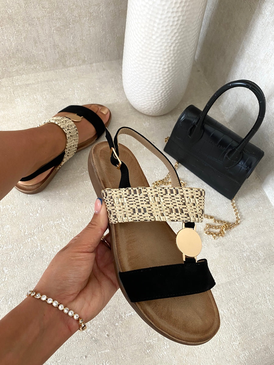 Ankle Strap Open Toe Flat Sandals