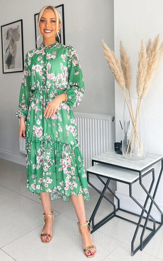 Tiered Midi Dress