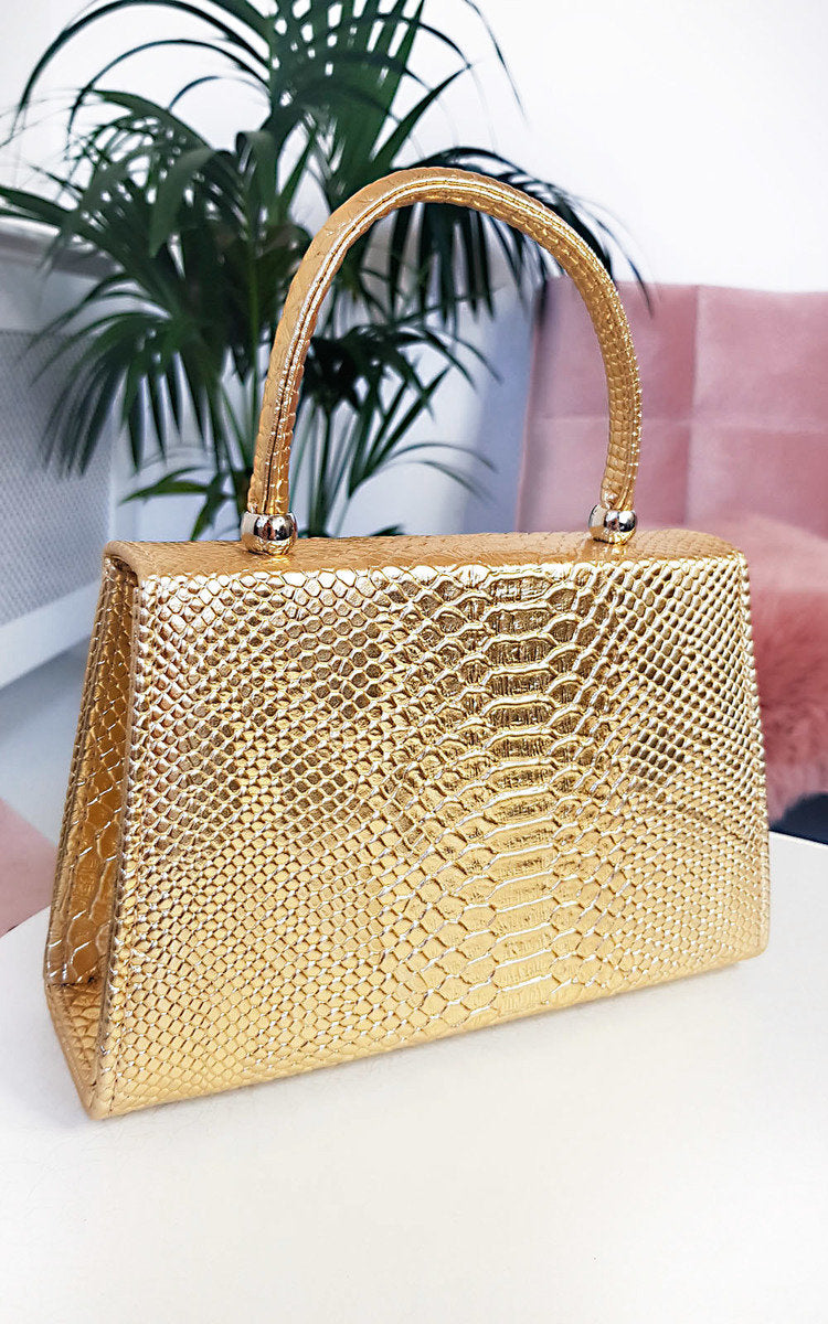 Croc Print Handbag