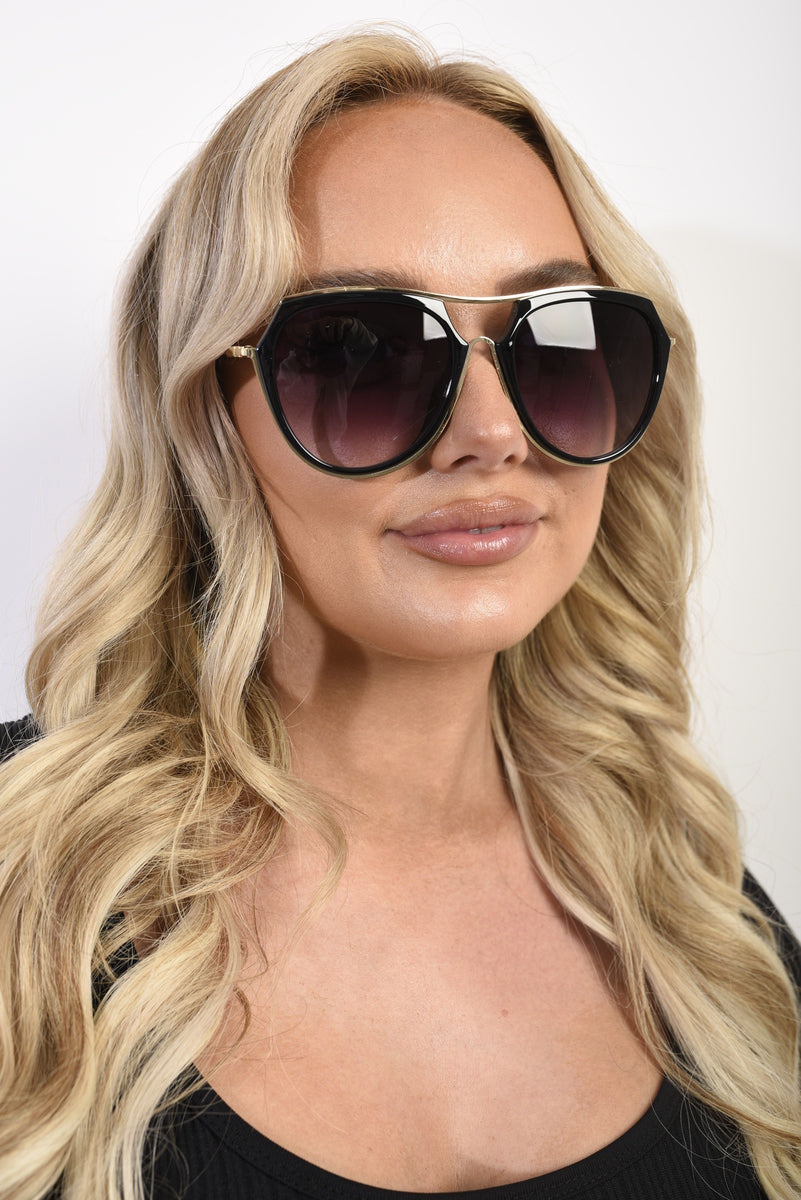 Big Frame Oval Sunglasses